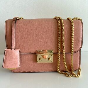 Henri Bendel Blush Leather Shoulder Bag